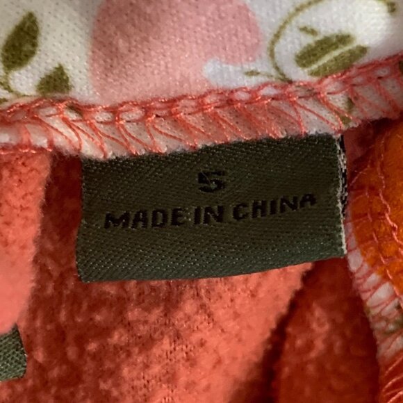 Girl's Pink Robe Bass Pro Sleepwear Swimwear Pajama w/ Belt Forest Animals 6 - Picture 10 of 13